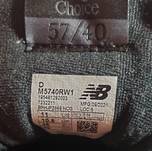 NEW BALANCE 57/40 MEN'S SZ  / M5740RW1 - Picture 12 of 14